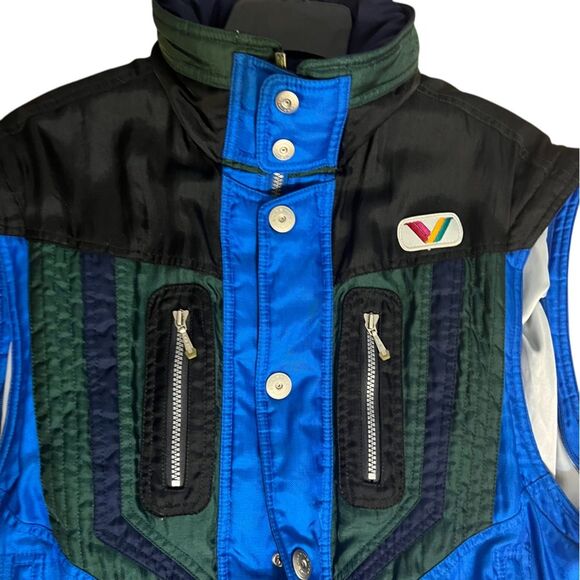 Phenix Sports Vintage Winter Ski Vest Men’s Sz XS // Women’s Small Blue - Picture 2 of 14